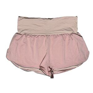 Mesh Double Layer Active Workout Summer Shorts Sz XL Womens Pink Pockets
